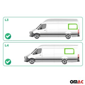 Mercedes Sprinter Rear Side Fixed Glass - Omac - Galaxy - '19-'25